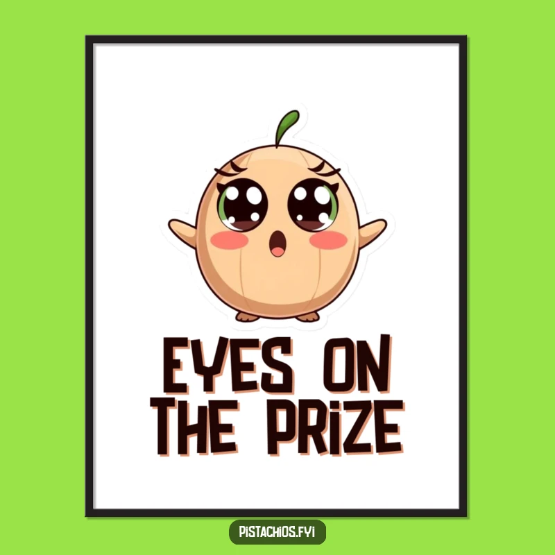 Free Printable Wall Art: Surprised Brazil Nut - Funny Shocking Downloadable Decor