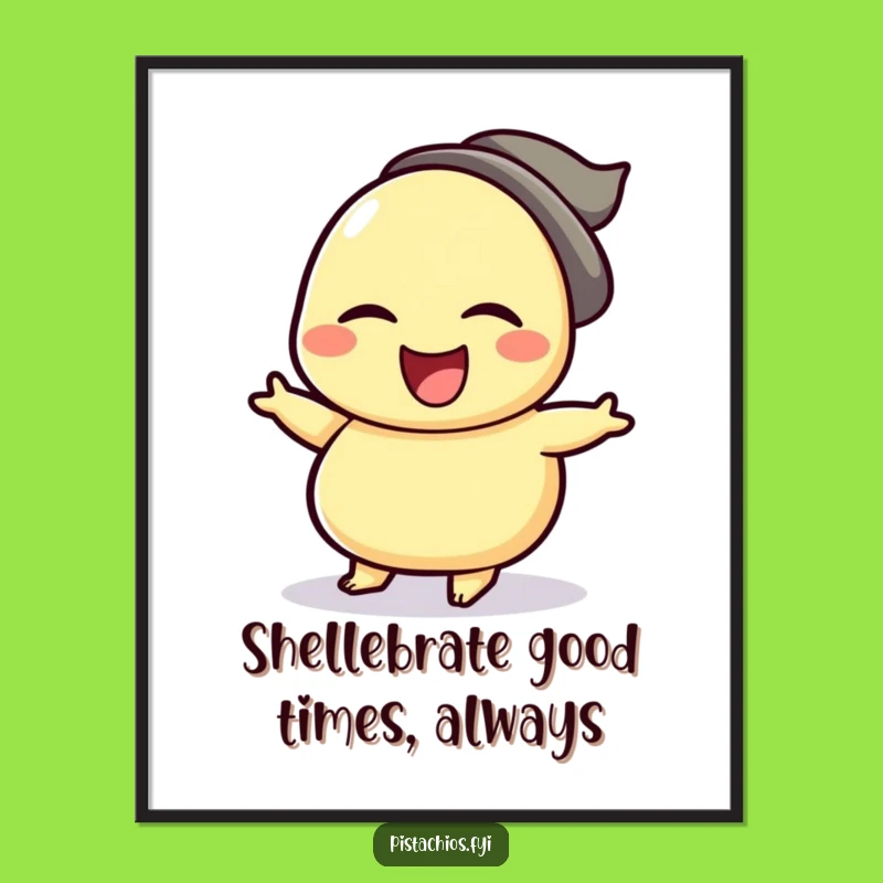 Free Printable Wall Art: Winking Cashew Jig Funny Downloadable Decor for Nutty Vibes