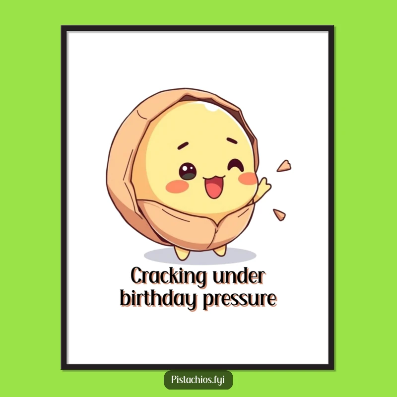 Funny Free Printable Wall Art: Cracked Pistachio, Hilarious Downloadable Decor