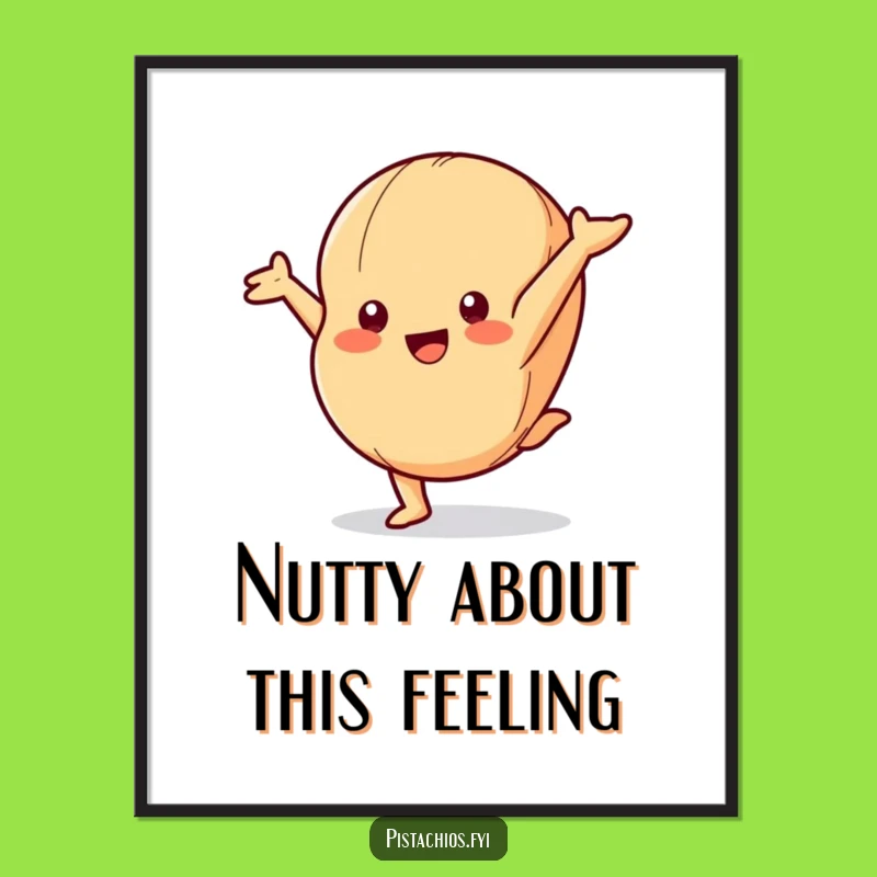 Free Printable Wall Art: Cartwheeling Macadamia Nut - Playful Downloadable Decor