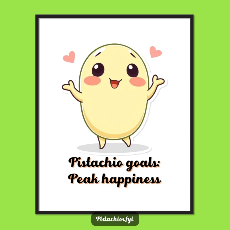 Funny Free Printable Wall Art: Dancing Pistachio, Hilarious Downloadable Decor