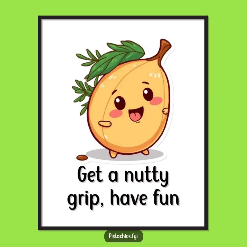 Playful Free Printable Wall Art: Mischievous Pine Nut, Energetic Downloadable Decor for Fun Spaces