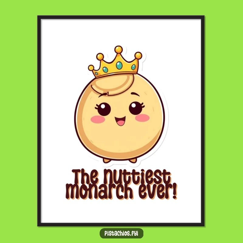 Free Printable Crown Nut Art: Funny Decor Downloadable Wall Art for a Regal Space