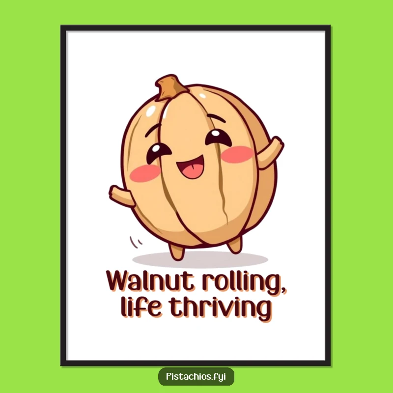 Free Printable Giggling Walnut Wall Art: Rolling with Glee Downloadable Decor