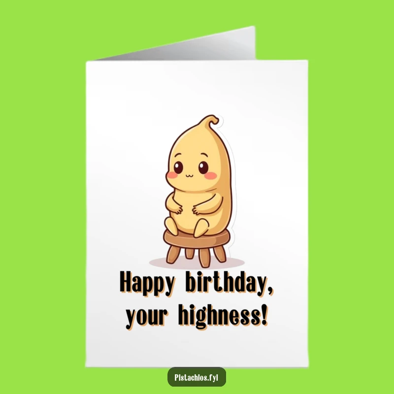 Free Printable Birthday Card: Regal Brazil Nut, Majestic Downloadable Gift for a Royal Celebration