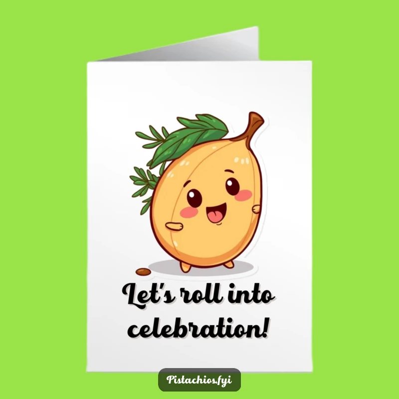Free Printable Birthday Card: Mischievous Pine Nut, Fun Downloadable Gift for a Playful Party