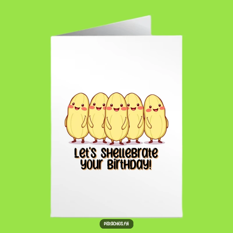 Free Printable Conga Line Pistachios Birthday Card Funny Downloadable Gift