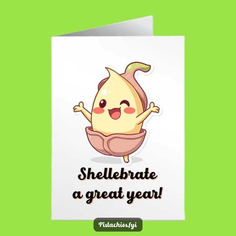 Free Printable Pistachio Birthday Card: Bursting with Joyful Celebration