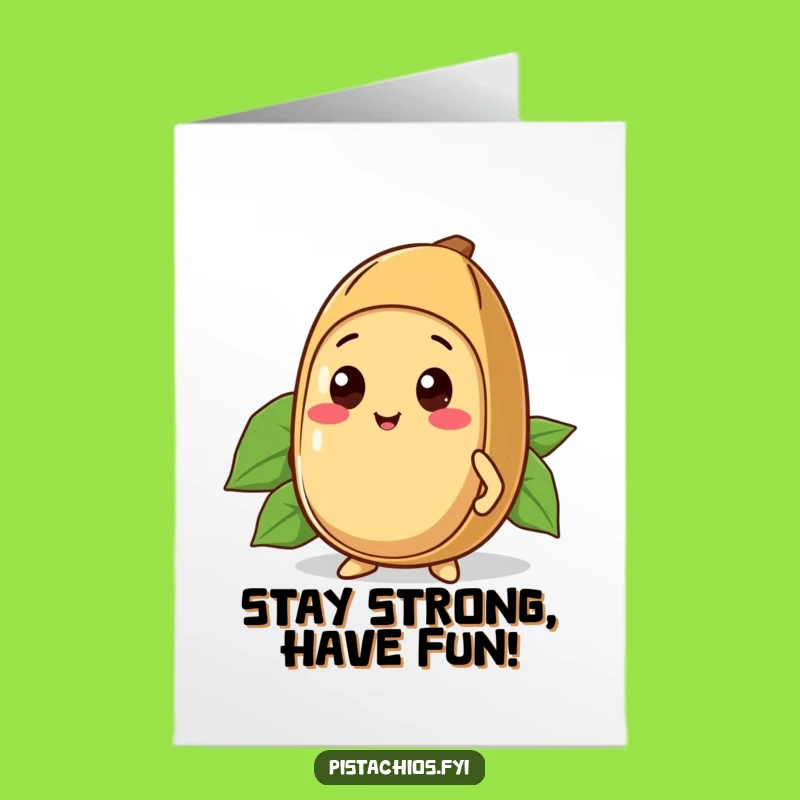 Free Printable Kawaii Brazil Nut Birthday Card: Sturdy Shell Downloadable Gift!