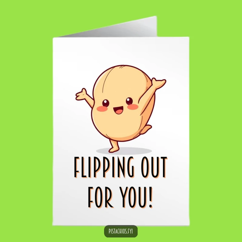 Free Printable Congrats Card: Cartwheeling Macadamia Nut - Fun Downloadable!