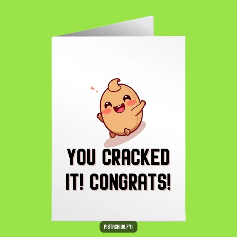 Free Printable Congrats Card: Giggling Hazelnut Rolling - Funny Downloadable Gift!