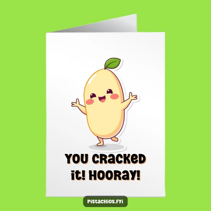 Free Printable Congratulations Card: Cashew Dancer Downloadable Gift for Celebratory Shenanigans