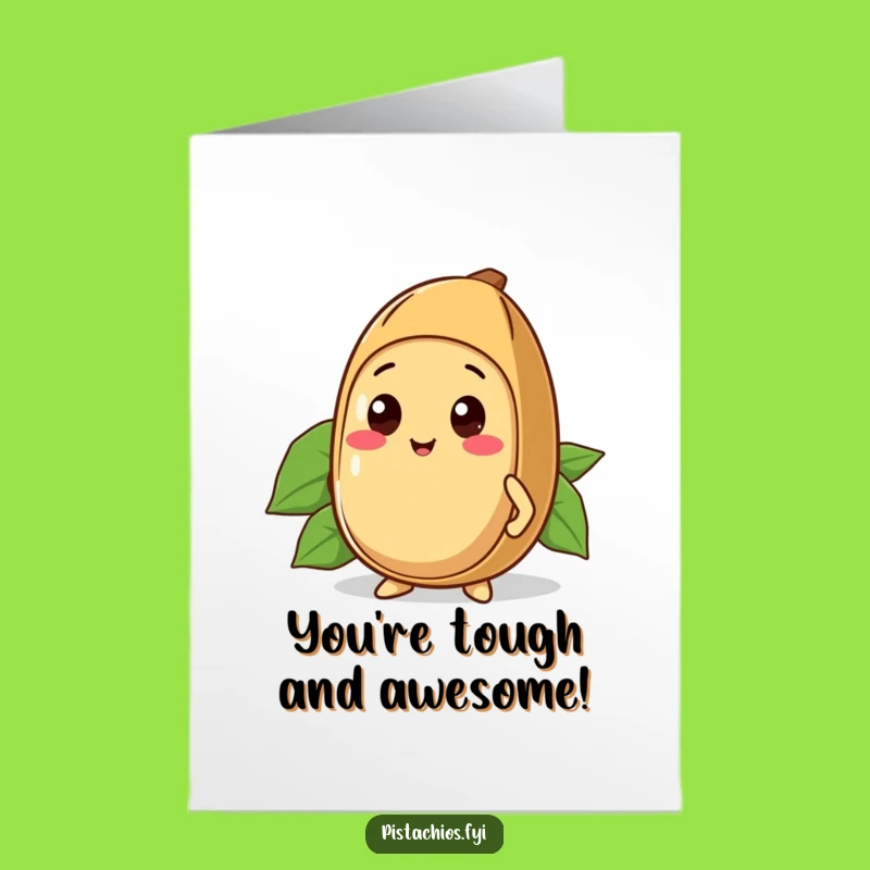 Free Printable Kawaii Brazil Nut Congrats Card: Sturdy Shell Downloadable!