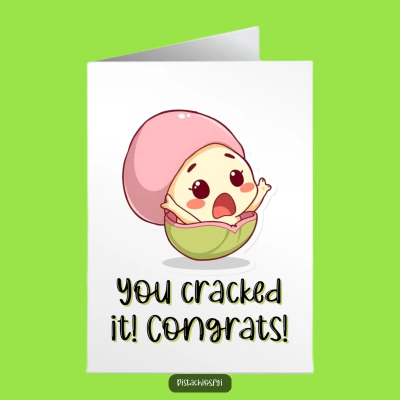 Shocked Pistachio Free Printable Congrats Card - Hilarious Downloadable Greeting for Big News