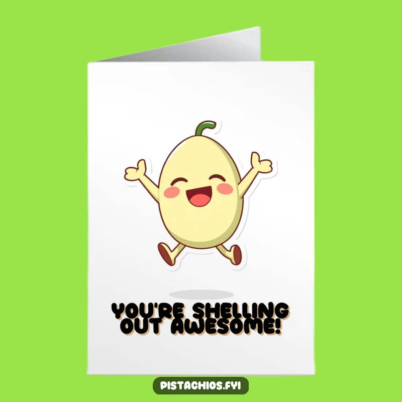 Free Printable Congrats Card: Pistachio's Victory Leap - DIY Download