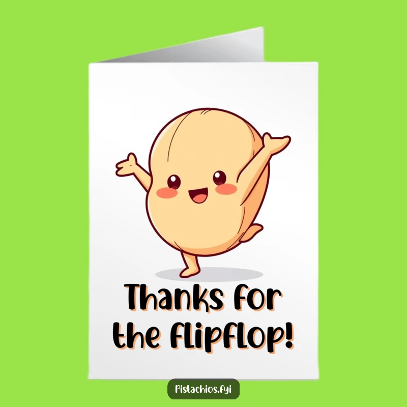 Free Printable Thank You Card: Cartwheeling Macadamia Nut - Fun Downloadable!