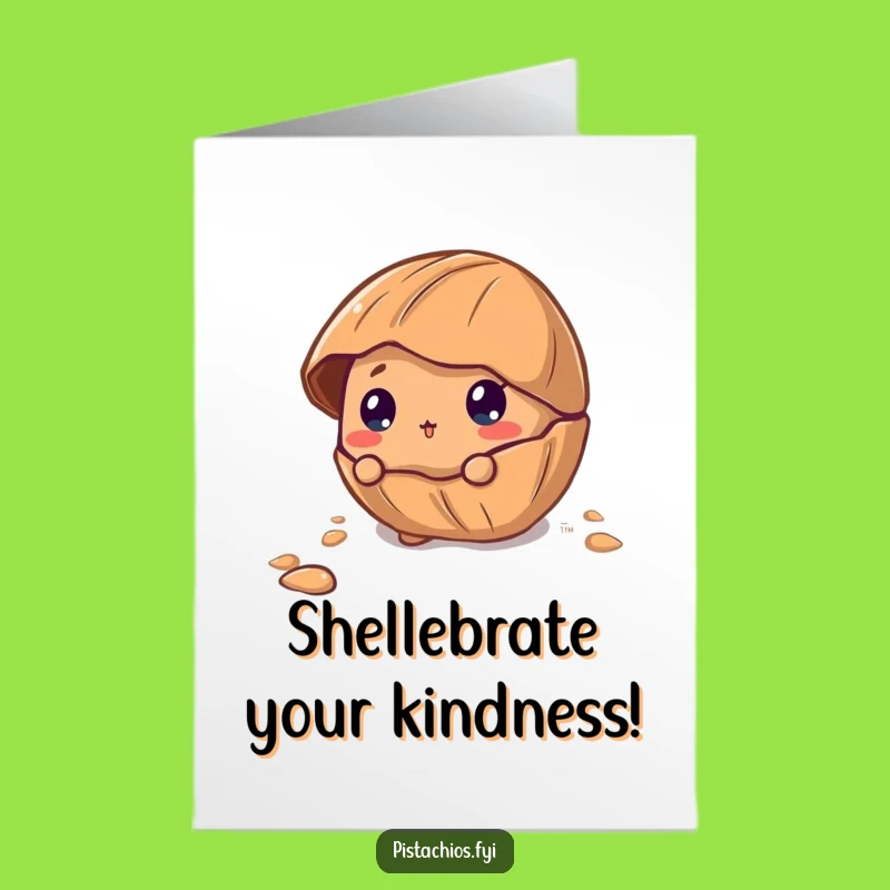 Free Printable Thank You Card: Curious Pecan - Grateful Peek Download