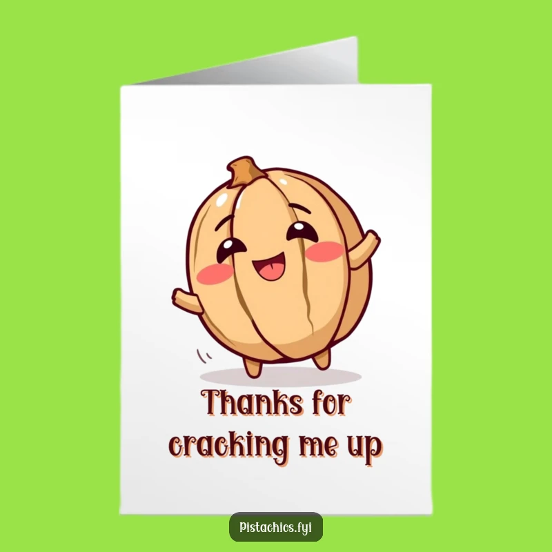 Free Printable Giggling Walnut Thank You Card: Rolling with Thanks Downloadable Gift