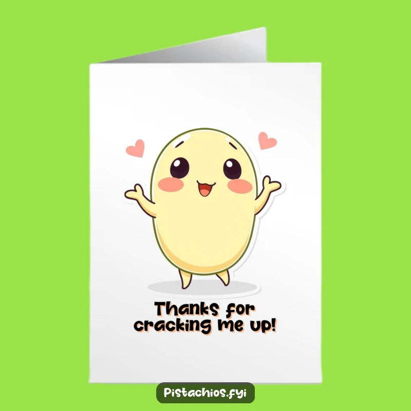 Free Printable Thank You Card: Groovy Pistachio, Hilarious Downloadable Gratitude