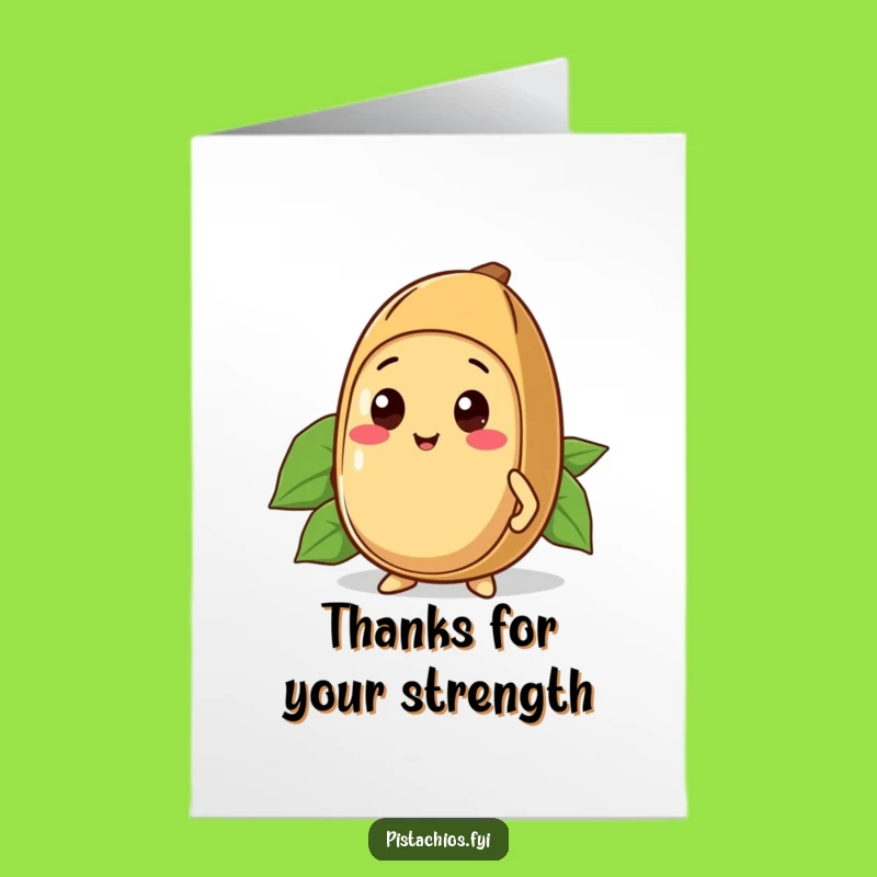 Free Printable Kawaii Brazil Nut Thank You Card: Sturdy Shell Downloadable!