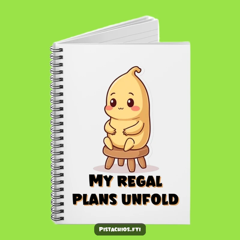 Funny Brazil Nut King Notebook - Jot Down Royal Plans, Ideal Funny Gift