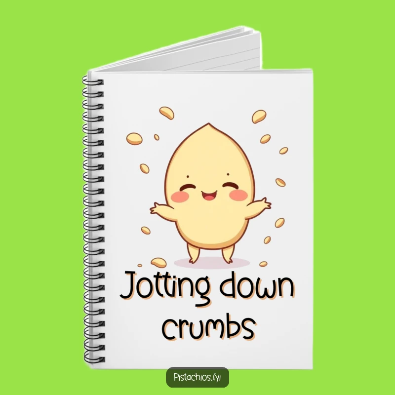 Funny Juggling Pistachio Notebook: Jot Down Messy Ideas, Gift