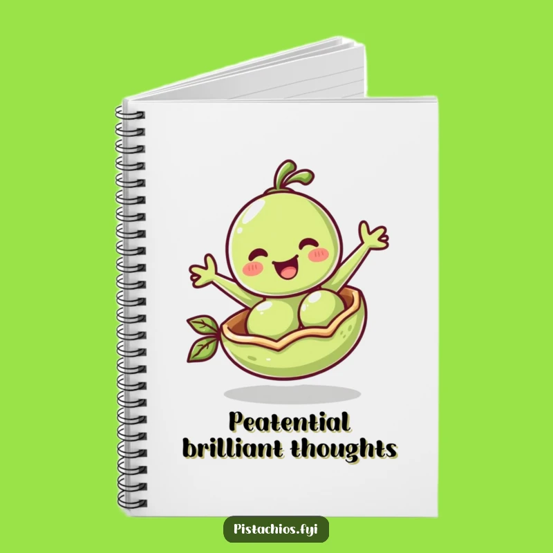 Funny Pea Pod Bounce Notebook: Cheerful Journal for Bright Ideas