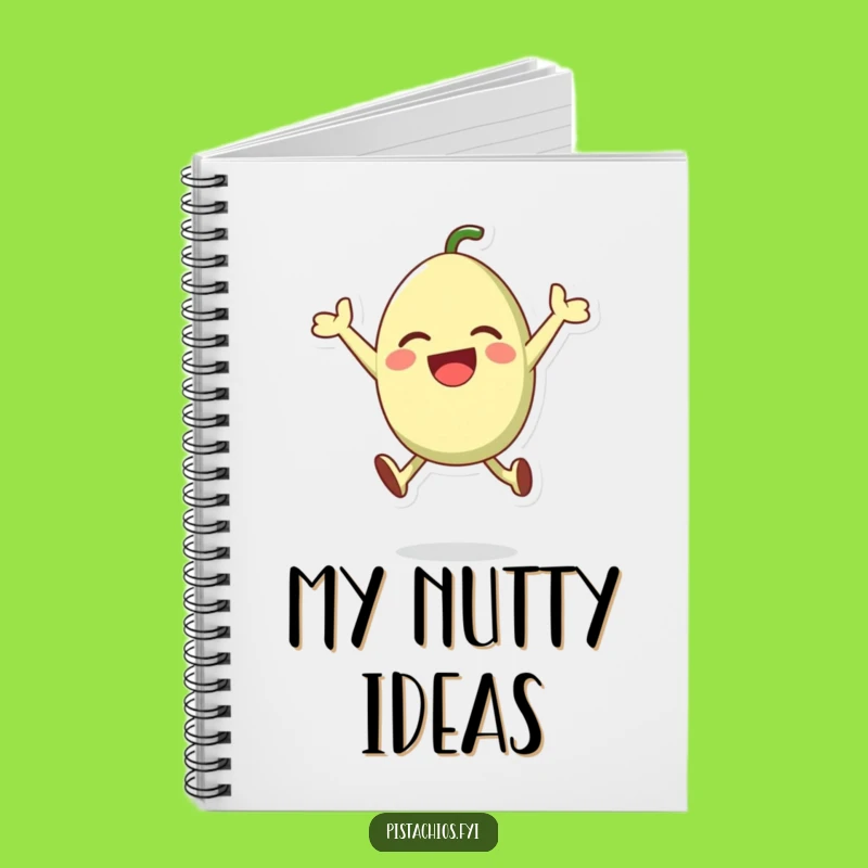 Funny Pistachio Notebook: Nutty Journal For Ideas And Notes