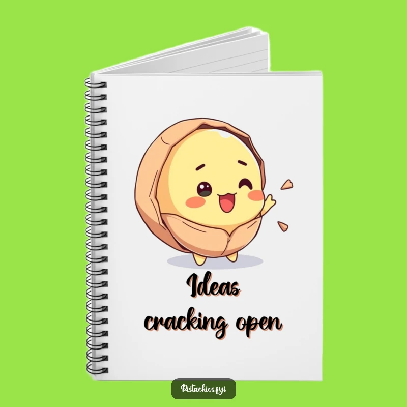Funny Surprised Pistachio Notebook: Jot Down Ideas with Hilarious Cracks