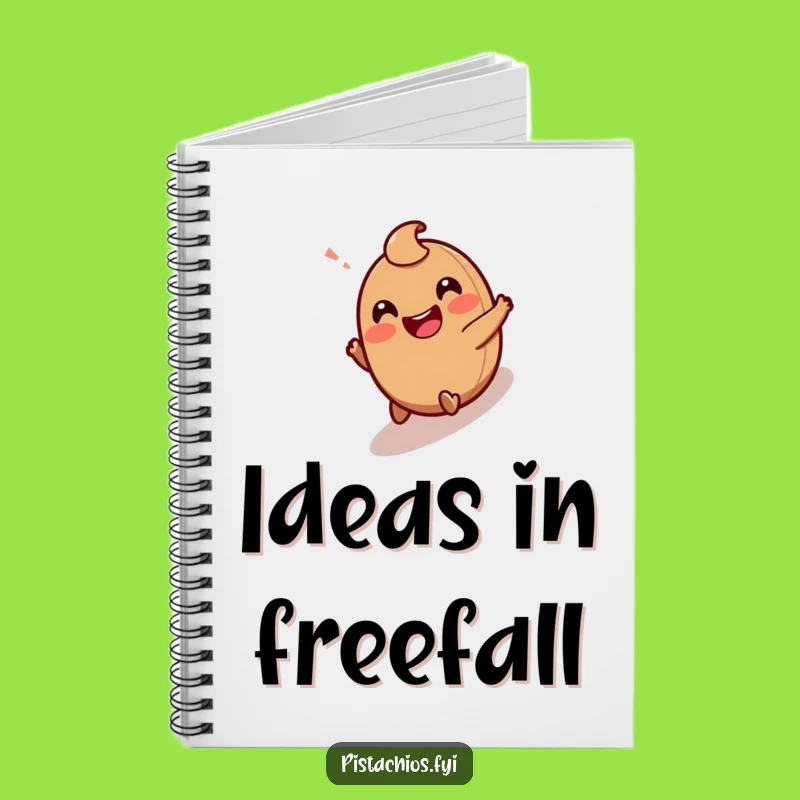 Funny Hazelnut Notebook: Giggling Character Rolling Downhill - Jot Down Laughs!