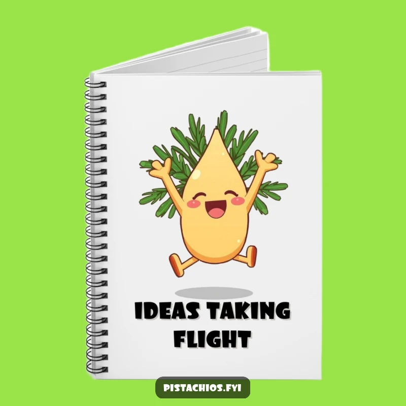 Funny Pine Nut Notebook - Leaping Ideas, Jot Down Joy!