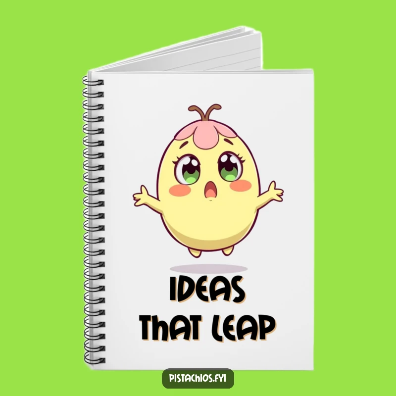 Funny Surprised Pistachio Notebook: Jot Down Surprising Ideas, Gift