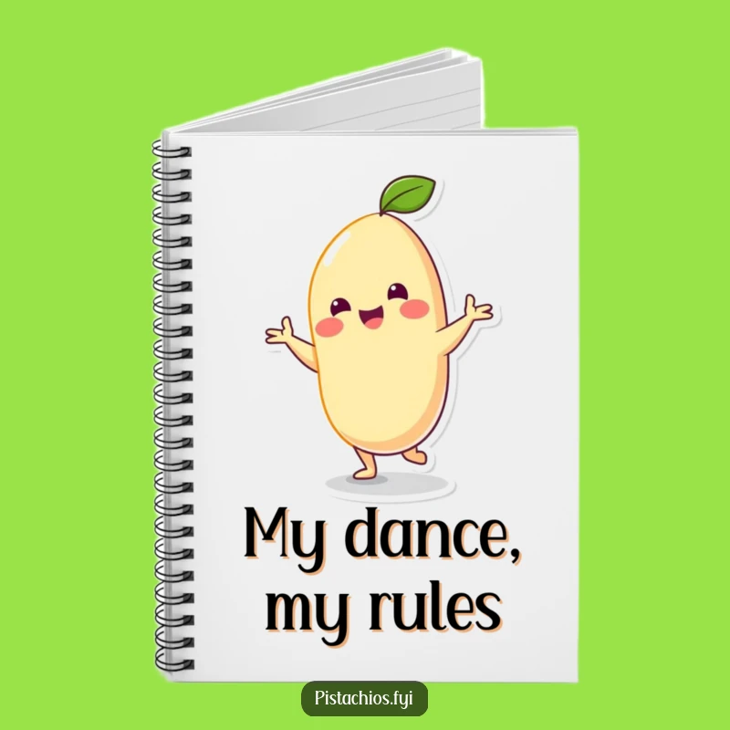Funny Cashew Dancer Notebook: Jot Down Ideas with a Cheerful Nut's Silly Dance