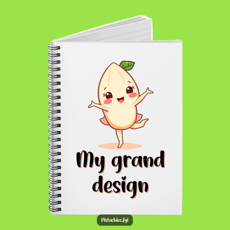 Funny Almond Pirouette Notebook: Graceful Nut's Dance - Jot Down Elegance!