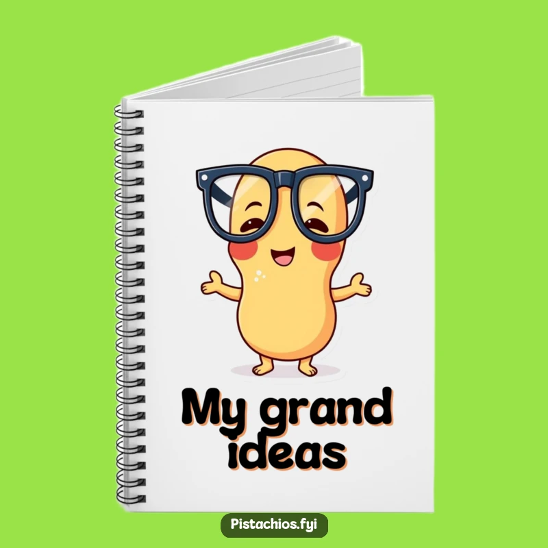 Funny Peanut Notebook: Giggling Character Journal for Silly Ideas & Notes Gift
