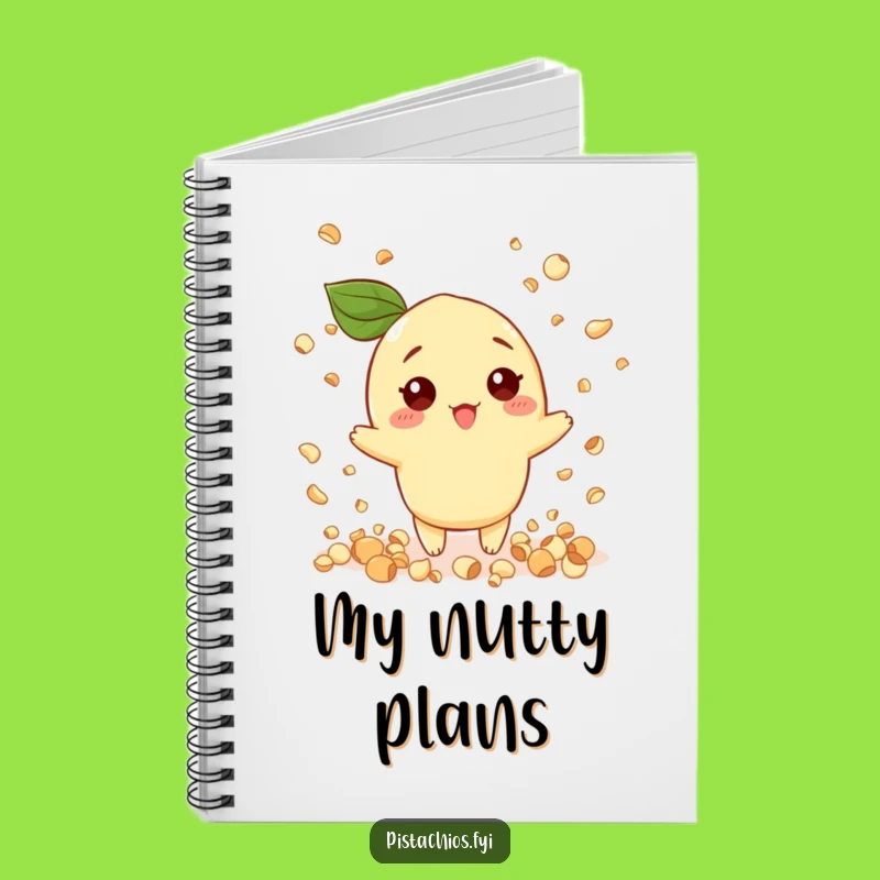 Funny Pistachio Notebook: Nut Confetti Celebration Notes
