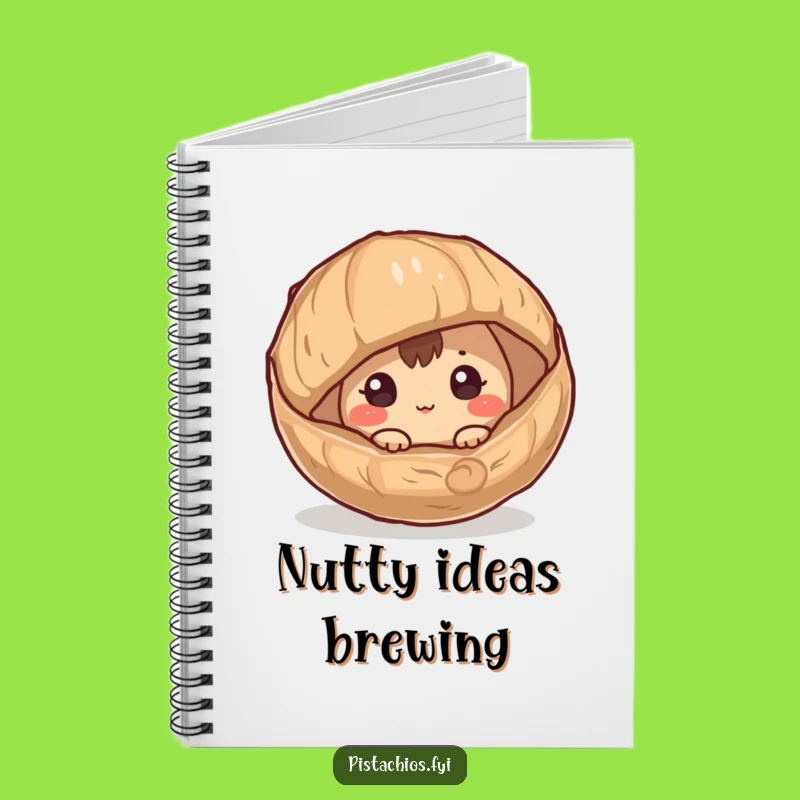 Funny Hazelnut Notebook - Jot Down Ideas with Nutty Curiosity