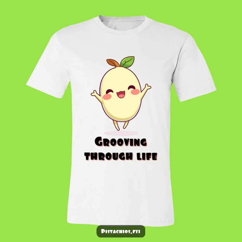 Funny Dancing Pistachio T-Shirt: Spread Joy with Every Step, Gift