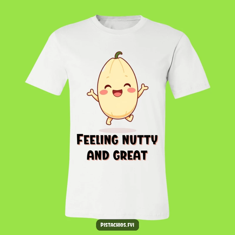 Funny Happy Pistachio Hop T-Shirt: Wear Your Joy with This Hilarious Tee!
