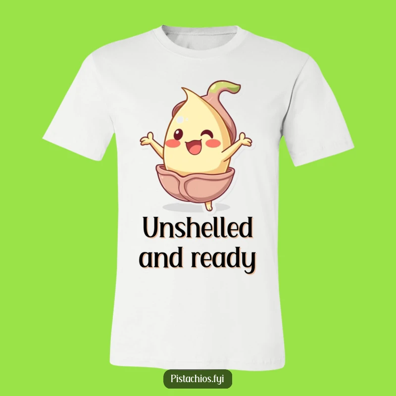 Funny Jubilant Pistachio T-Shirt - Nutty Cartoon Apparel Gift
