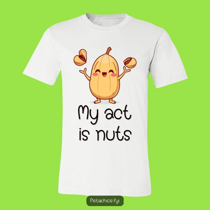 Funny Juggling Nut T-Shirt - Comical Character Skill Display, Ideal Funny Gift for Performers