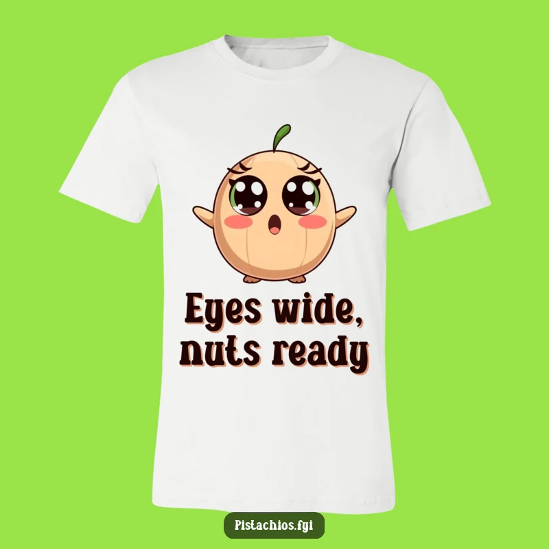 Funny Surprised Brazil Nut T-Shirt - Wide Eyes, Hilarious Shock Gift!