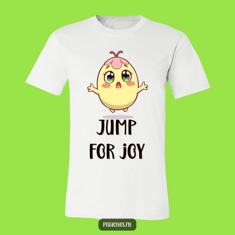 Funny Surprised Pistachio T-Shirt: Jump into Humor, Gift Idea
