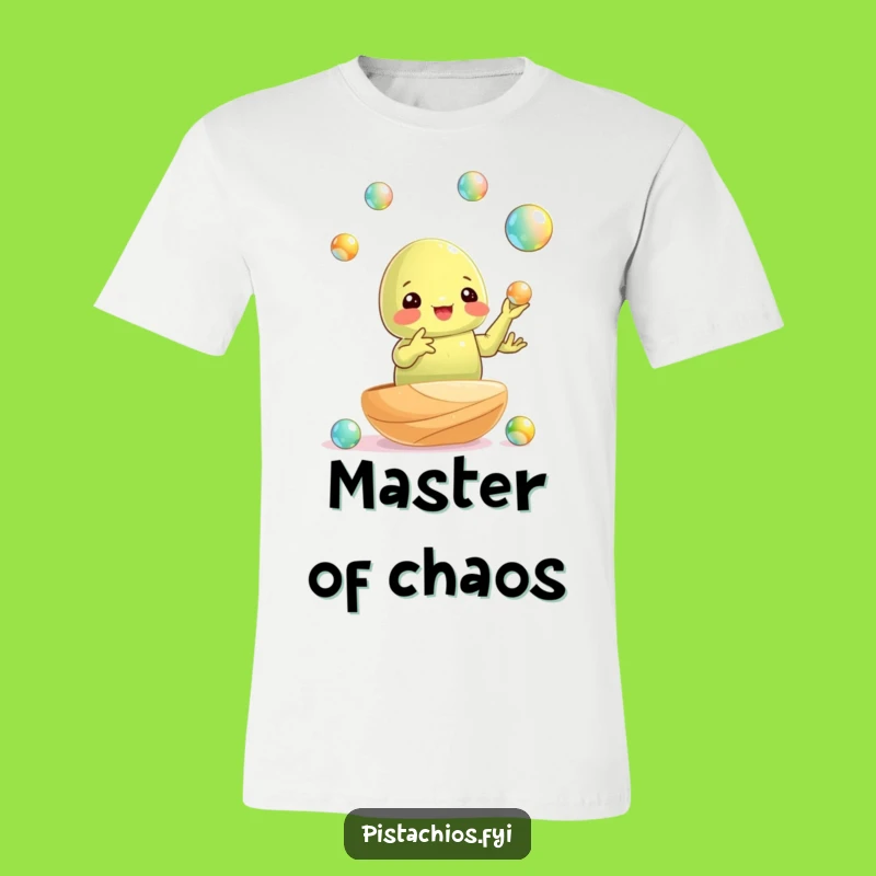 Funny Pistachio Juggling T-Shirt - Hilarious Dexterity and Snack Tee