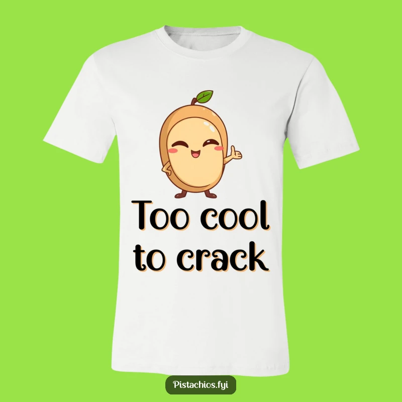 Funny Winking Nut T-Shirt: Confident Pose, Hilarious Character Tee