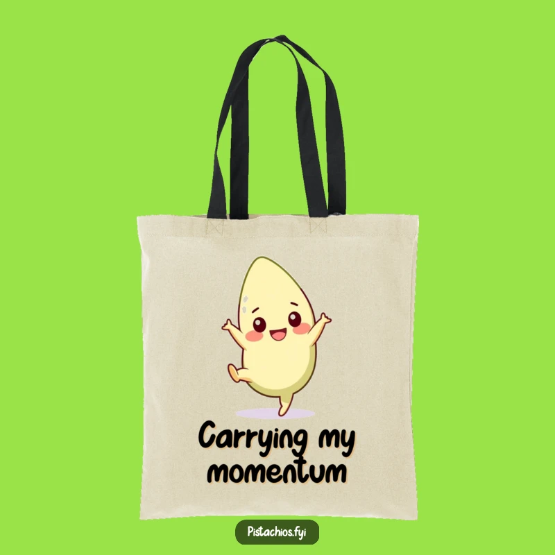 Funny Pistachio Cartwheel Tote Bag: Carry Your Energy with Hilarious Style!