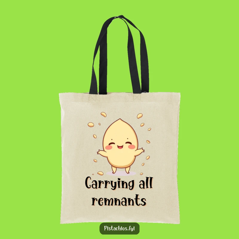Funny Juggling Pistachio Tote Bag: Carry Your Laughs, Gift