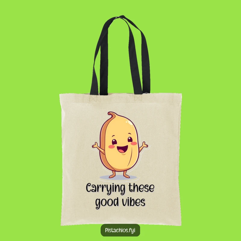 Funny Nut Shimmy Tote Bag - Whimsical Nut Character, Stylish Funny Gift for Everyday Errands