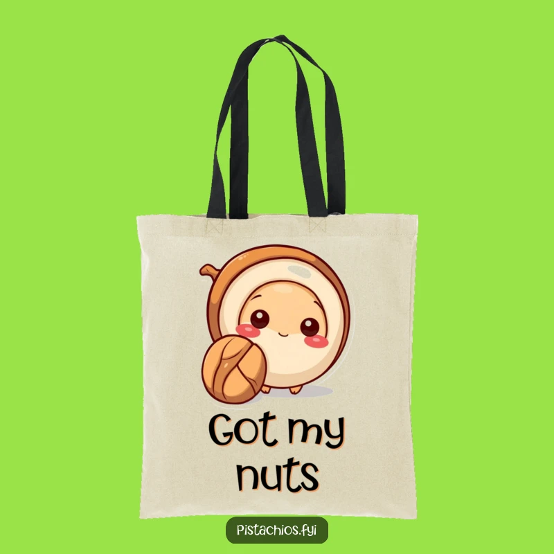 Funny Pecan Tote Bag - Hidden Treasures - Quirky Carry-All Gift