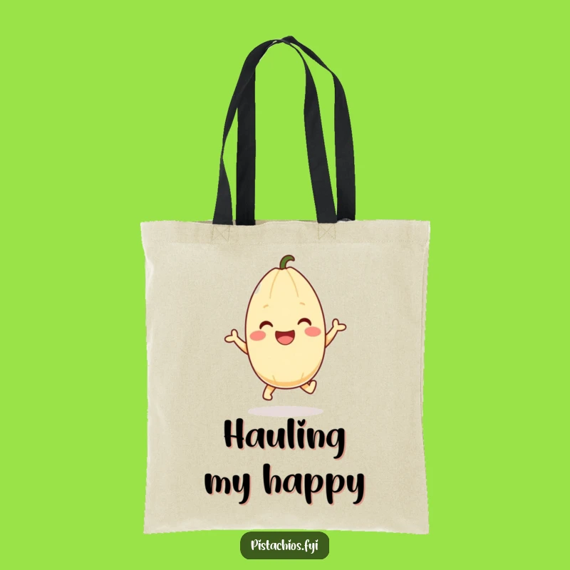 Funny Pistachio Hop Tote Bag: Carry Your Joy with Hilarious Style!